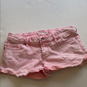 Bullhead Pink Denim Shorts 1
